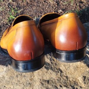 GIFENNSE Pair of Men's Dress Shoes Slip-On Loafers Formal Leather Shoes used